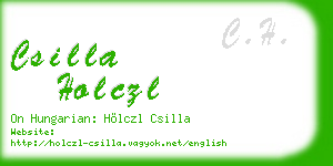 csilla holczl business card